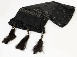 Black Blended Stole - AL-MST-056