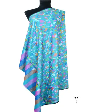 blue kani jamma pashmina shawl 8194