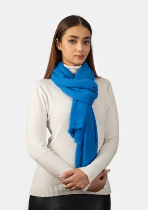 Blue Pure Pashmina Shawl