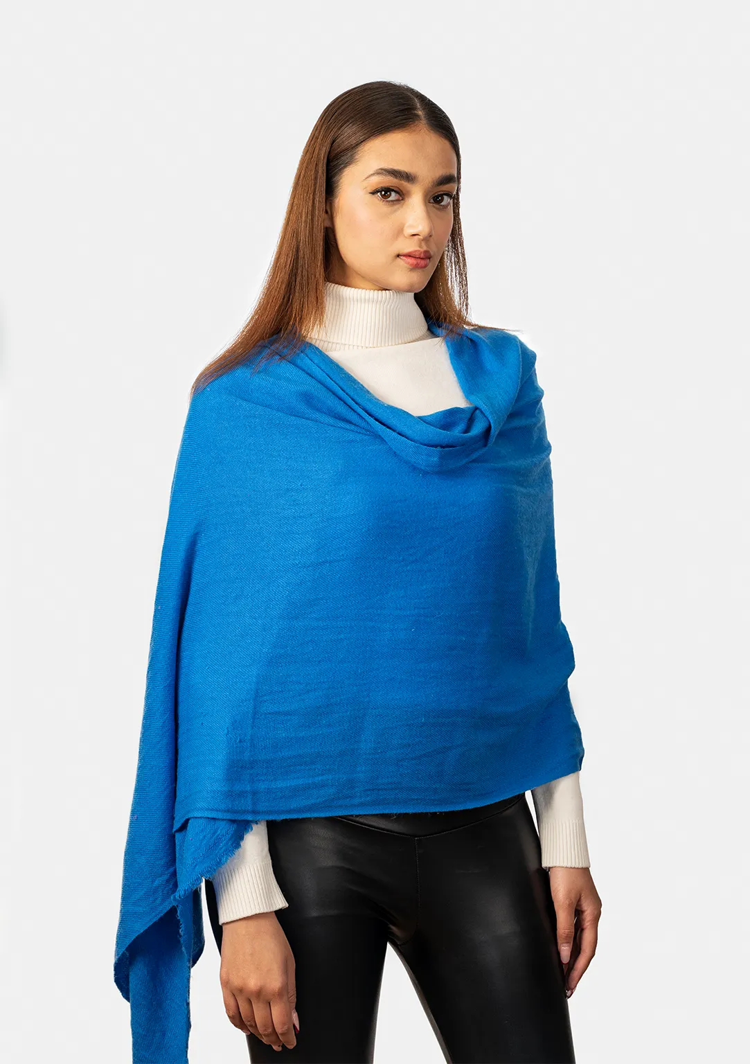 Blue Pure Pashmina Shawl