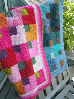 Carl and Carla baby blanket by Ruth Sørensen, knitting pattern