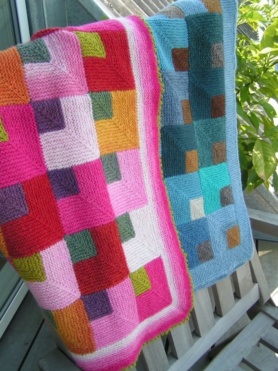 Carl and Carla baby blanket by Ruth Sørensen, knitting pattern