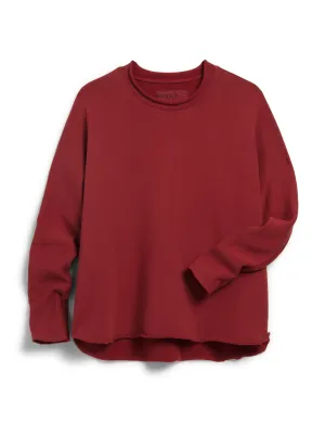 Frank & Eileen - Anna Long Sleeve Capelet in Cranberry