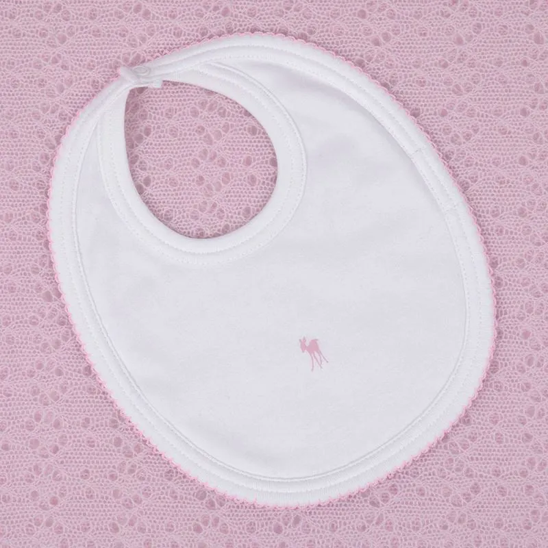 G.H.Hurt & Son Baby Fawn Bib (One Size) - Pink