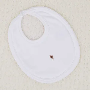 G.H.Hurt & Son Baby Fawn Bib (One Size) - White