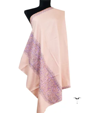 millenial pink embroidery pashmina shawl 8616