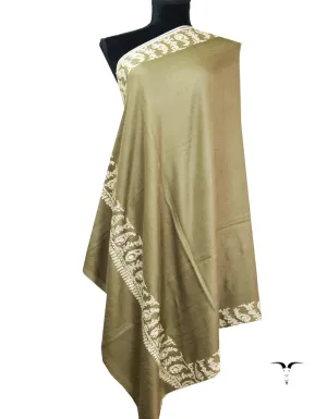 natural embroidery Pashmina shawl 8648