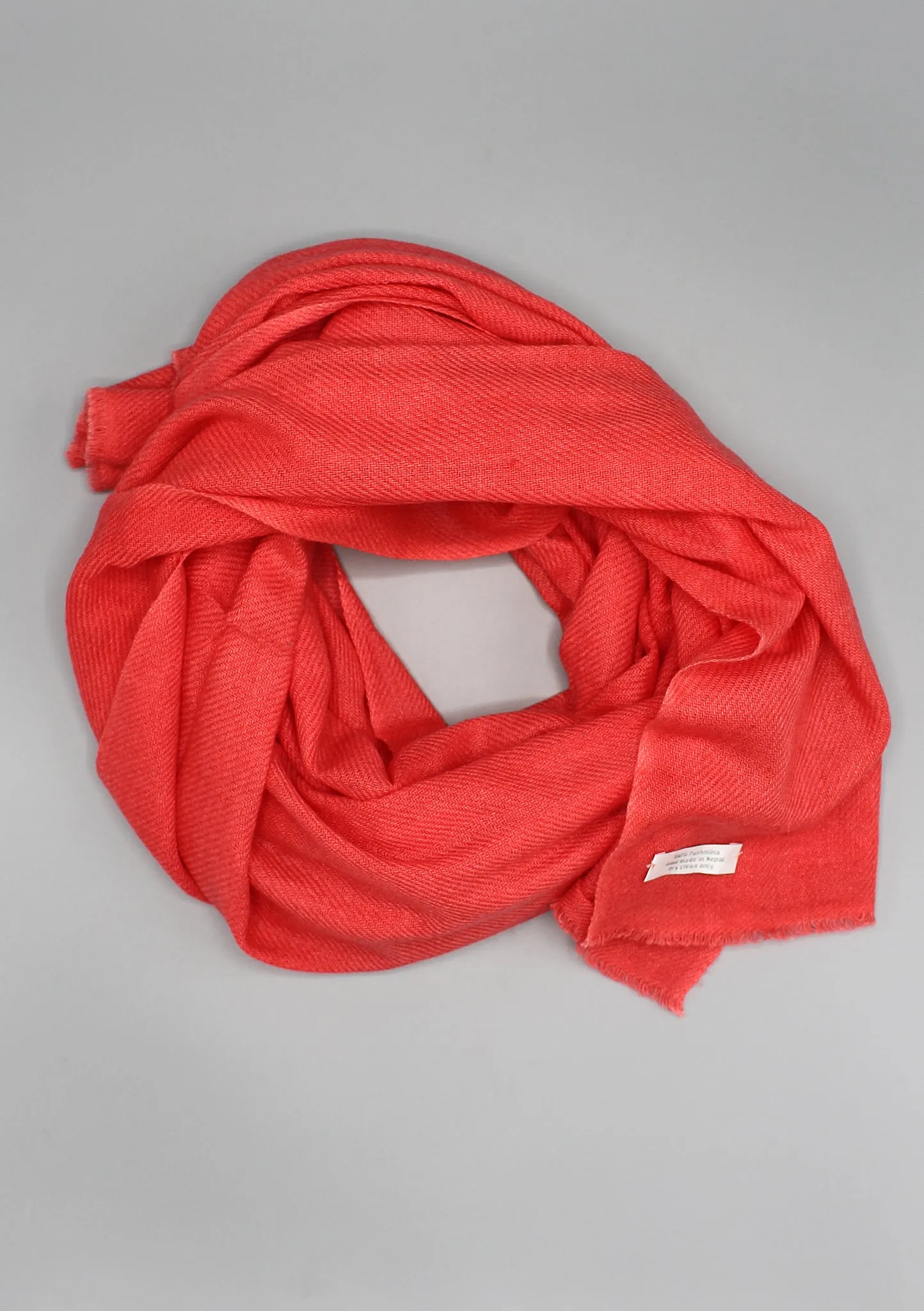 Pure Pashmina Shawl-Red Rose