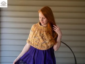 Seaside Shoulder Poncho Super Bulky Knitting Pattern