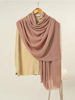 Solid Pashmina - Tea Pink