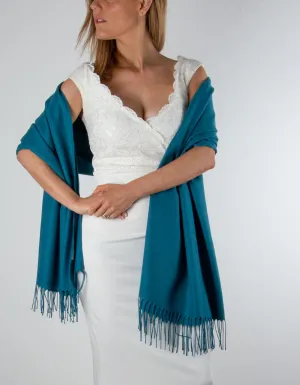 Teal Wedding Pashmina