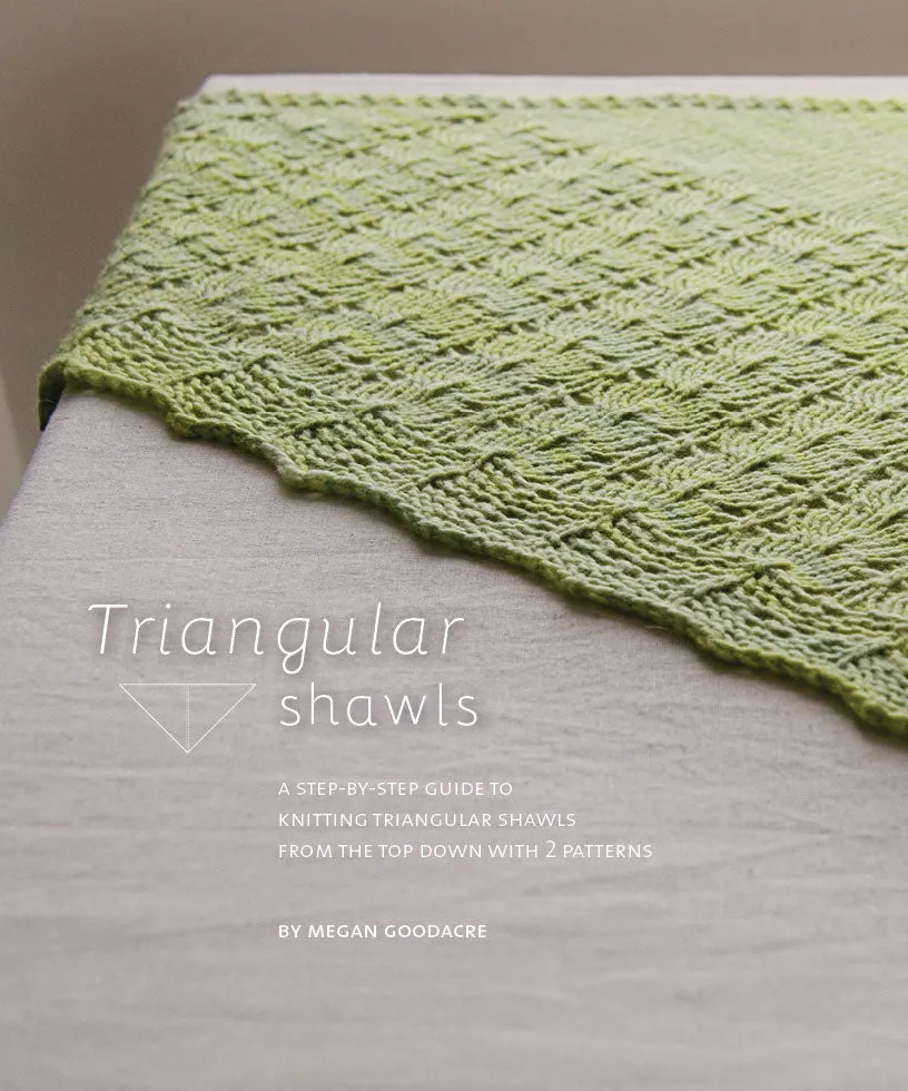 Triangular Shawls: Step by step guide with 2 patterns