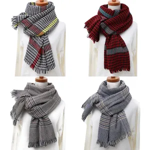 Women Winter Vintage Casual Fashion Elegant England Style Shawl Scarf